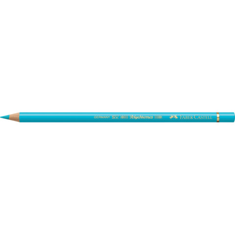 Matite colorate permanenti Faber Castell Polychromos mina 3,8 mm conf. 6 pezzi – turchese cobalto chiaro – 110154