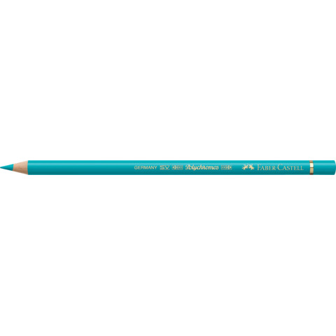 Matite colorate permanenti Faber Castell Polychromos mina 3,8 mm conf. 6 pezzi Faber-Castell verde cobalto – 110156