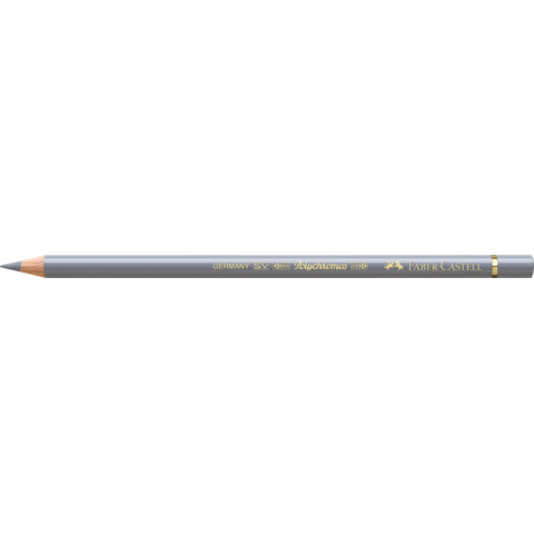 Matite colorate permanenti Faber Castell Polychromos mina 3,8 mm conf. 6 pezzi – grigio freddo III – 110232