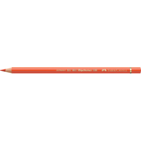 Matite colorate permanenti Faber Castell Polychromos mina 3,8 mm conf. 6 pezzi – arancione cadmio scuro – 110115