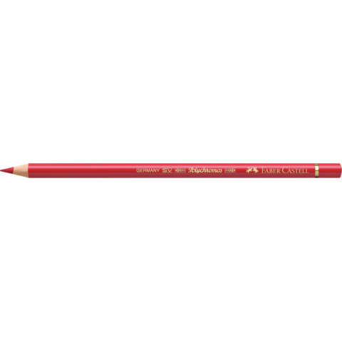 Matite colorate permanenti Faber Castell Polychromos mina 3,8 mm conf. 6 pezzi – rosso intenso – 110223