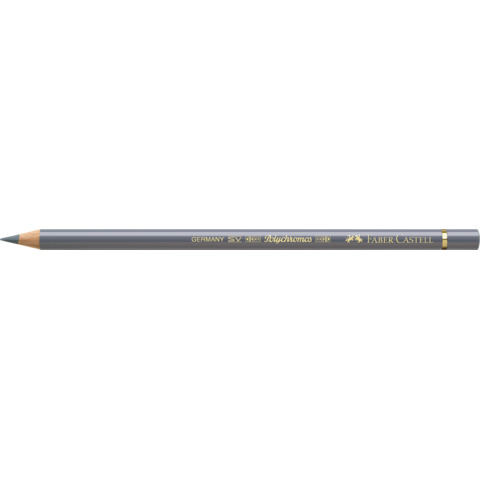 Matite colorate permanenti Faber Castell Polychromos mina 3,8 mm conf. 6 pezzi – grigio freddo IV – 110233