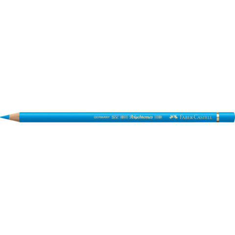 Matite colorate permanenti Faber Castell Polychromos mina 3,8 mm conf. 6 pezzi – blu ftalico medio – 110152