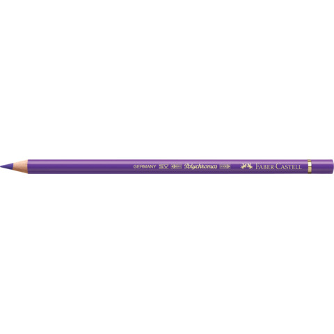 Matite colorate permanenti Faber Castell Polychromos mina 3,8 mm conf. 6 pezzi – viola porpora – 110136