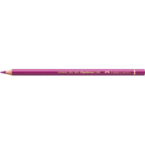 Matite colorate permanenti Faber Castell Polychromos mina 3,8 mm conf. 6 pezzi – rosa porpora medio – 110125