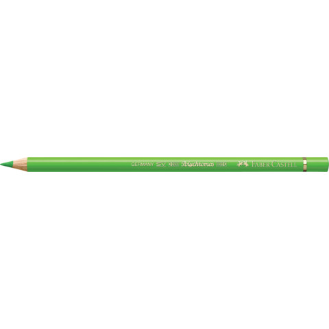 Matite colorate permanenti Faber Castell Polychromos mina 3,8 mm conf. 6 pezzi – verde erba – 110166