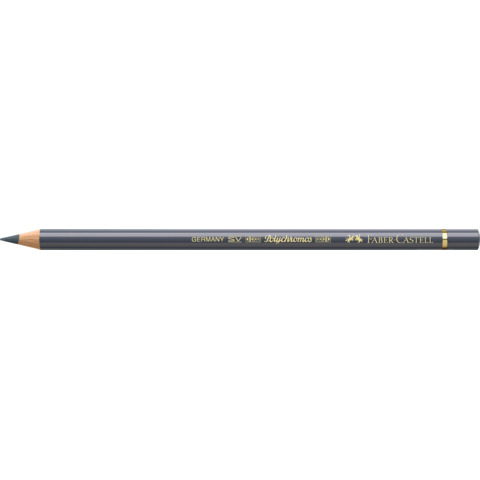 Matite colorate permanenti Faber Castell Polychromos mina 3,8 mm conf. 6 pezzi – grigio freddo V – 110234