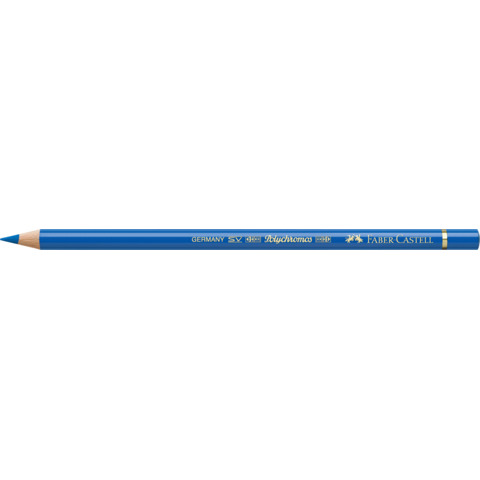 Matite colorate permanenti Faber Castell Polychromos mina 3,8 mm conf. 6 pezzi – blu cobalto verdastro – 110144