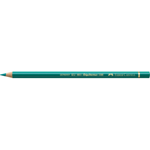 Matite colorate permanenti Faber Castell Polychromos mina 3,8 mm conf. 6 pezzi – verde cromo ossido ardente – 110276