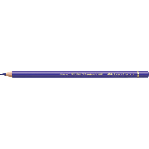 Matite colorate permanenti Faber Castell Polychromos mina 3,8 mm conf. 6 pezzi – viola blu – 110137