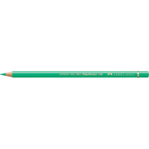 Matite colorate permanenti Faber Castell Polychromos mina 3,8 mm conf. 6 pezzi – verde ftalico chiaro – 110162