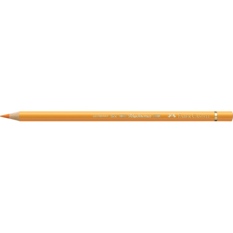 Matite colorate permanenti Faber Castell Polychromos mina 3,8 mm conf. 6 pezzi – giallo cromo scuro – 110109