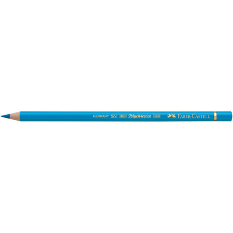 Matite colorate permanenti Faber Castell Polychromos mina 3,8 mm conf. 6 pezzi – blu ftalico – 110110