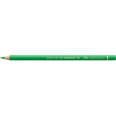Matite colorate permanenti Faber Castell Polychromos mina 3,8 mm conf. 6 pezzi – verde foglia – 110112