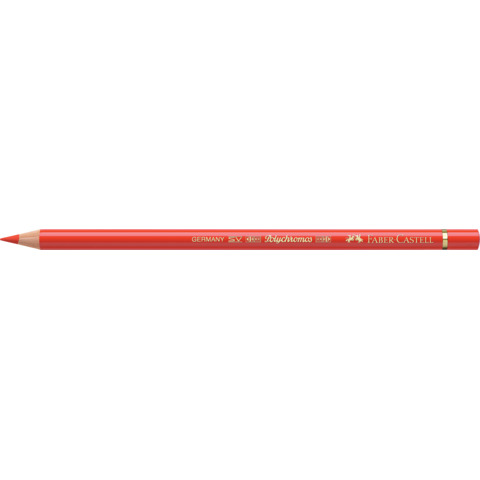 Matite colorate permanenti Faber Castell Polychromos mina 3,8 mm conf. 6 pezzi – rosso cadmio scuro – 110117