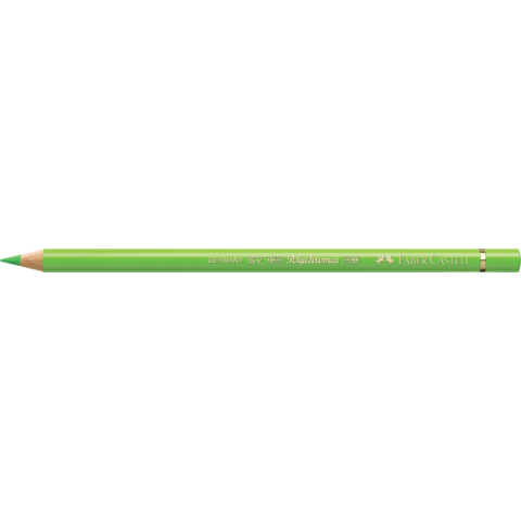 Matite colorate permanenti Faber Castell Polychromos mina 3,8 mm conf. 6 pezzi – verde chiaro – 110171
