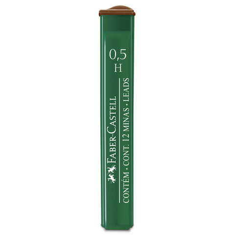 Astucci 12 mine H Faber-Castell Poly 0,5 mm – scatola 12 astucci 521511