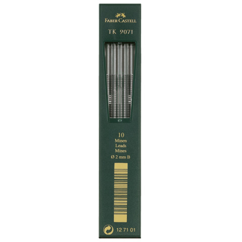 Astuccio 10 mine B Faber-Castell TK 9071 2 mm – 127101