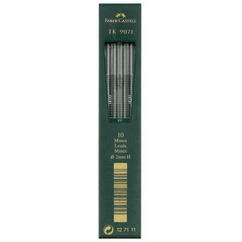 Astuccio 10 mine H Faber-Castell TK 9071 2 mm – 127111