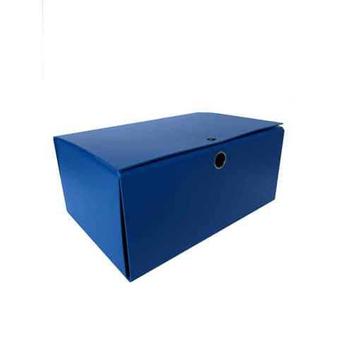 Cartella portaprogetti con bottone Euro-cart Euro Big – 25×35 cm dorso 20 cm – blu – YCP-PPL20BL