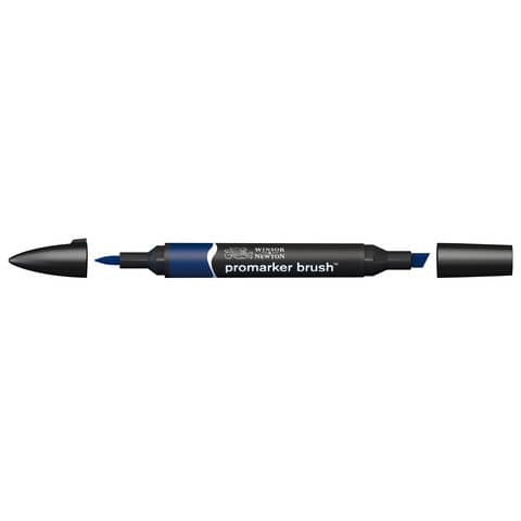 Pennarelli Winsor&Newton Promarker Brush doppia punta scalpello-pennello – indigo blue V234 – 0204169