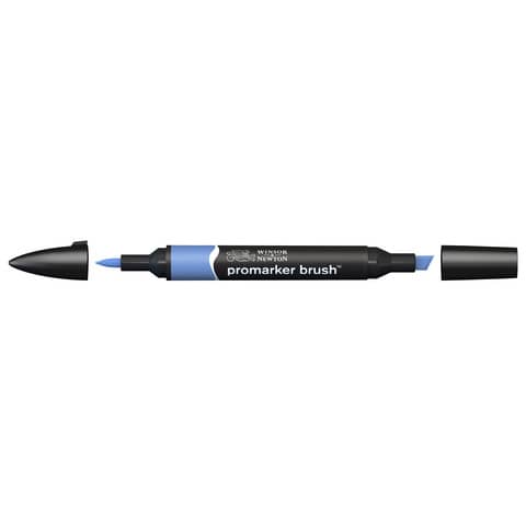 Pennarelli Winsor&Newton Promarker Brush doppia punta scalpello-pennello – china blue B736 – 0204198