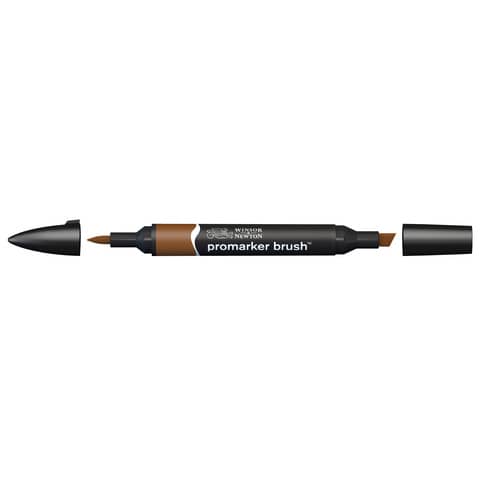 Pennarelli Winsor&Newton Promarker Brush doppia punta scalpello-pennello – burnt sienna O324 – 0204074