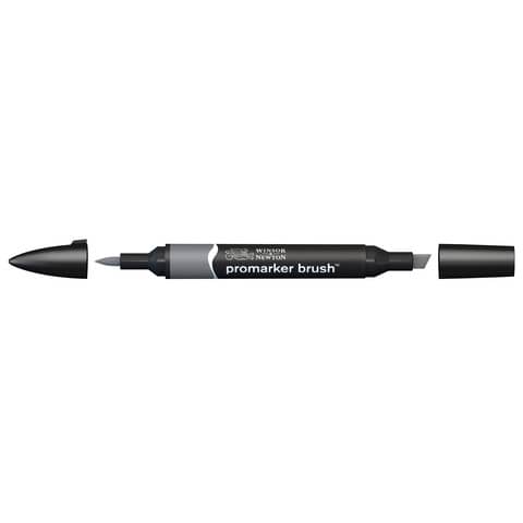 Pennarelli Winsor&Newton Promarker Brush doppia punta scalpello-pennello – cool grey 4 CG4 – 0204158