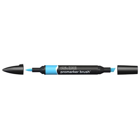 Pennarelli Winsor&Newton Promarker Brush doppia punta scalpello-pennello – sky blue B137 – 0204621
