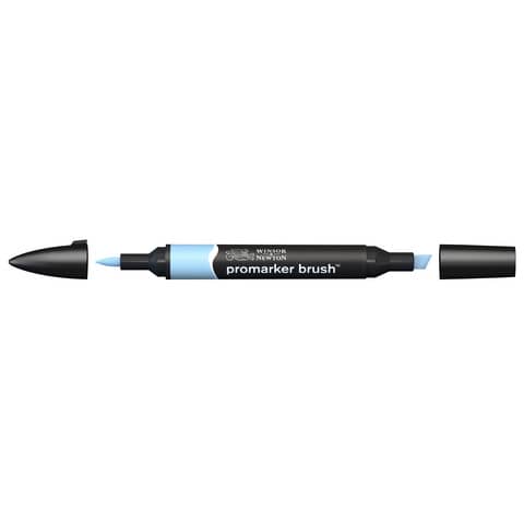 Pennarelli Winsor&Newton Promarker Brush doppia punta scalpello-pennello – cloud blue B318 – 0204378