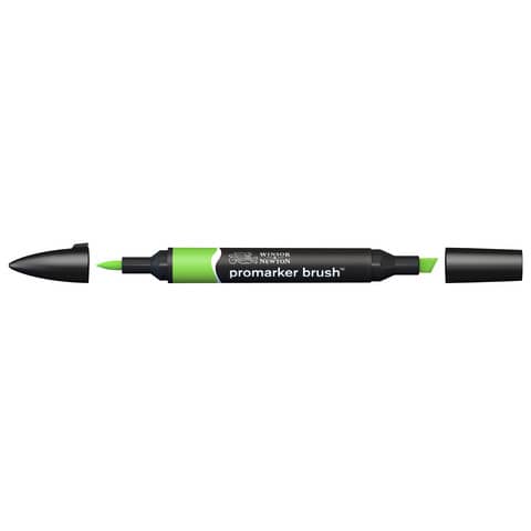 Pennarelli Winsor&Newton Promarker Brush doppia punta scalpello-pennello – bright green G267 – 0204069