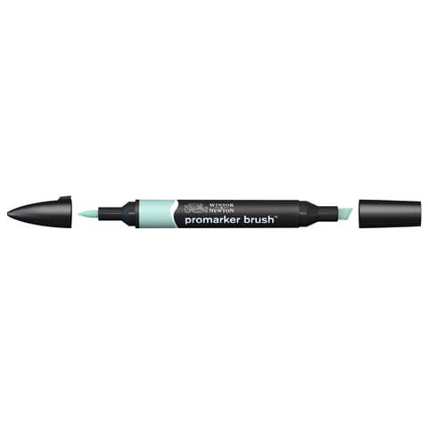 Pennarelli Winsor&Newton Promarker Brush doppia punta scalpello-pennello – pebble blue C217 – 0204373