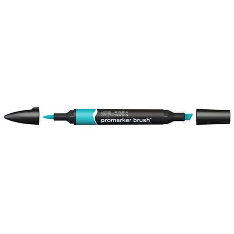 Pennarelli Winsor&Newton Promarker Brush doppia punta scalpello-pennello – turquoise C247 – 0204654