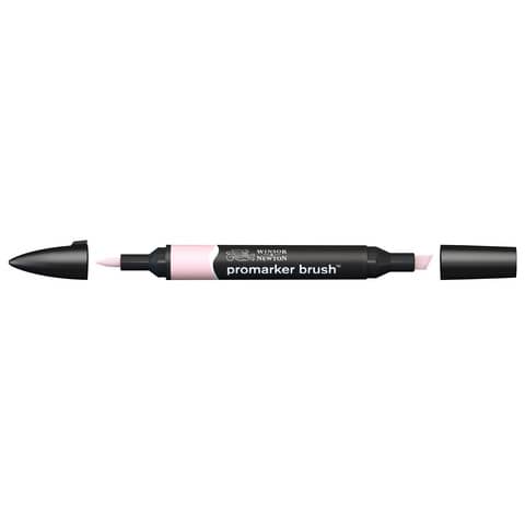 Pennarelli Winsor&Newton Promarker Brush doppia punta scalpello-pennello – pale pink R519 – 0204220