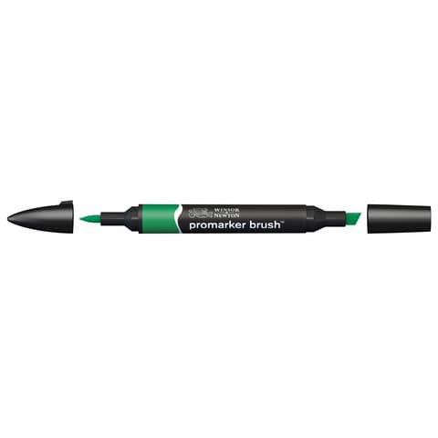 Pennarelli Winsor&Newton Promarker Brush doppia punta scalpello-pennello – lush green G756 – 0204228
