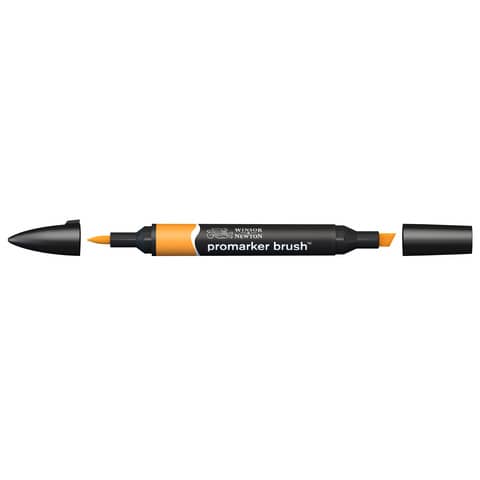 Pennarelli Winsor&Newton Promarker Brush doppia punta scalpello-pennello – amber O567 – 0204195