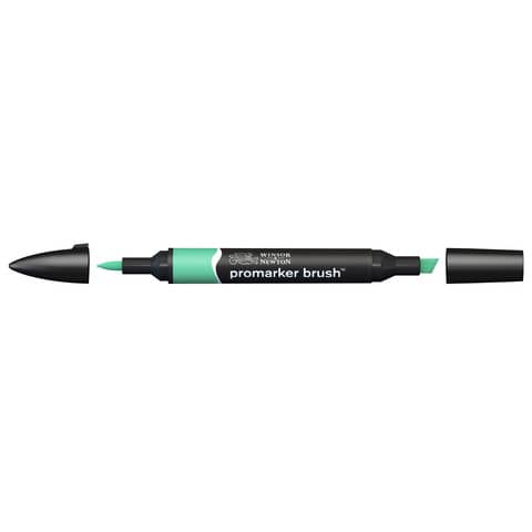 Pennarelli Winsor&Newton Promarker Brush doppia punta scalpello-pennello – mint green G637 – 0204223