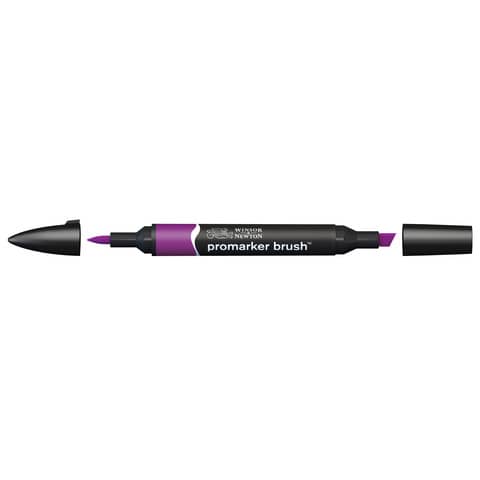 Pennarelli Winsor&Newton Promarker Brush doppia punta scalpello-pennello – plum V735 – 0204197