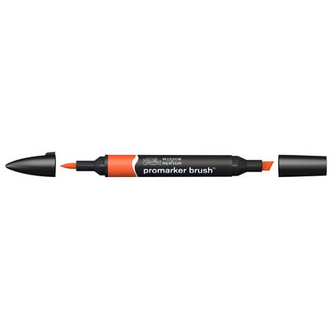 Pennarelli Winsor&Newton Promarker Brush doppia punta scalpello-pennello – bright orange O177 – 0204051