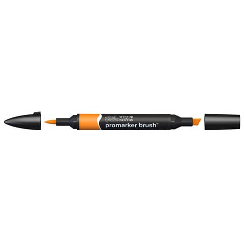 Pennarelli Winsor&Newton Promarker Brush doppia punta scalpello-pennello – pumpkin O467 – 0204225