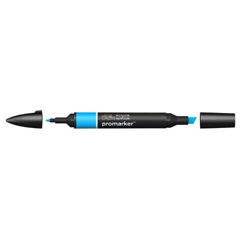 Pennarelli Winsor&Newton Promarker doppia punta fine-larga – cyan C847 – 0203351