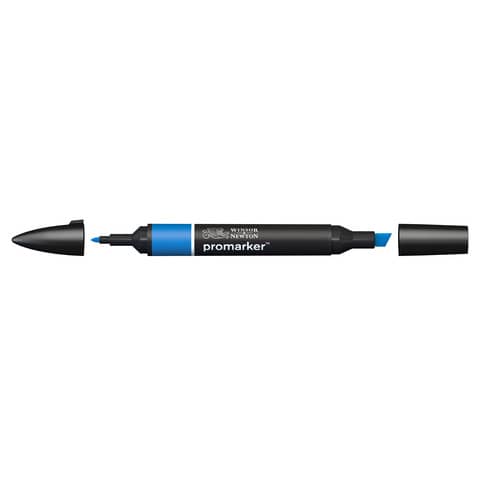 Pennarelli Winsor&Newton Promarker doppia punta fine-larga – true blue B555 – 0203371