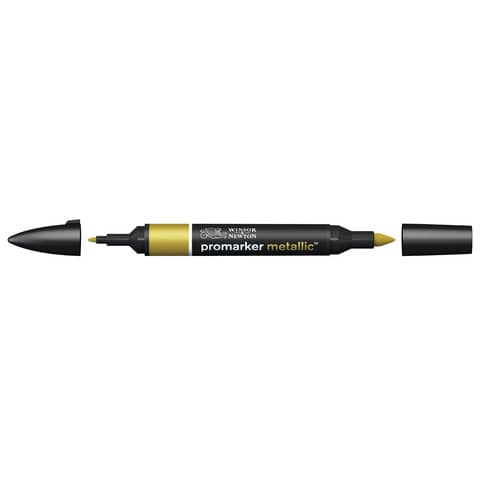 Pennarelli Winsor&Newton Promarker doppia punta fine-larga – metallic gold MT GOL – 0206689