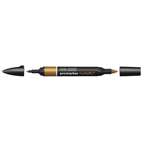 Pennarelli Winsor&Newton Promarker doppia punta fine-larga – metallic red gold MT RGOL – 0206690