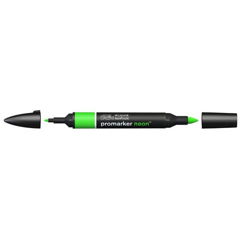 Pennarelli Winsor&Newton Promarker doppia punta fine-larga – neon glowing green NN GR – 0205408