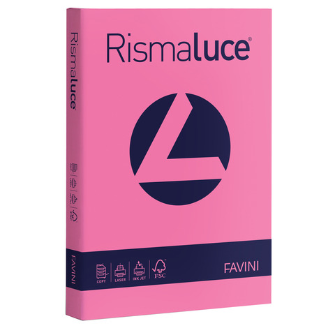 Carta colorata Favini Rismaluce colori forti 200 g/m² A4 – risma da 125 ff ciclamino – A67F104