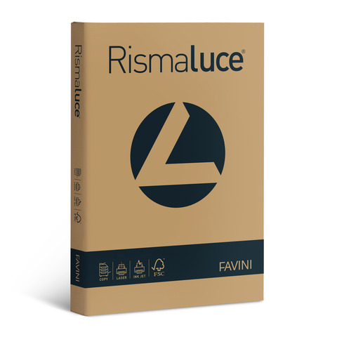 Carta colorata Favini Rismaluce colori forti 200 g/m² A4 – risma da 125 ff deserto – A677104
