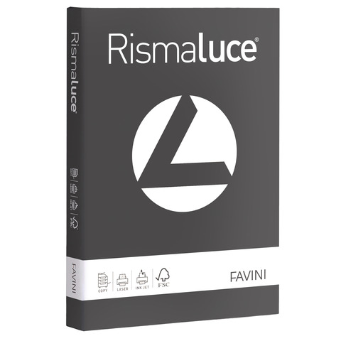 Carta colorata Favini Rismaluce colori forti 200 g/m² A4 – risma da 125 ff grafite – A674104