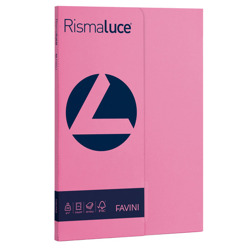 Carta colorata Favini Rismaluce colori forti 200 g/m² A4 – risma da 50 ff ciclamino – A69F544