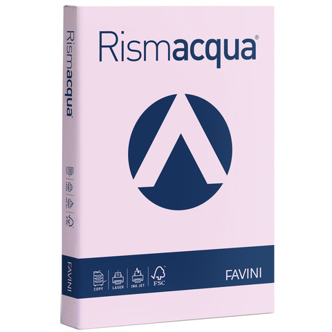 Carta colorata Favini Rismacqua colori tenui 200 g/m² A4 – risma da 125 fogli lilla – A679104